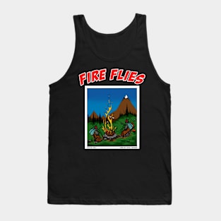 Fire Flies Around A Campfire Novelty Camping Gift Tank Top